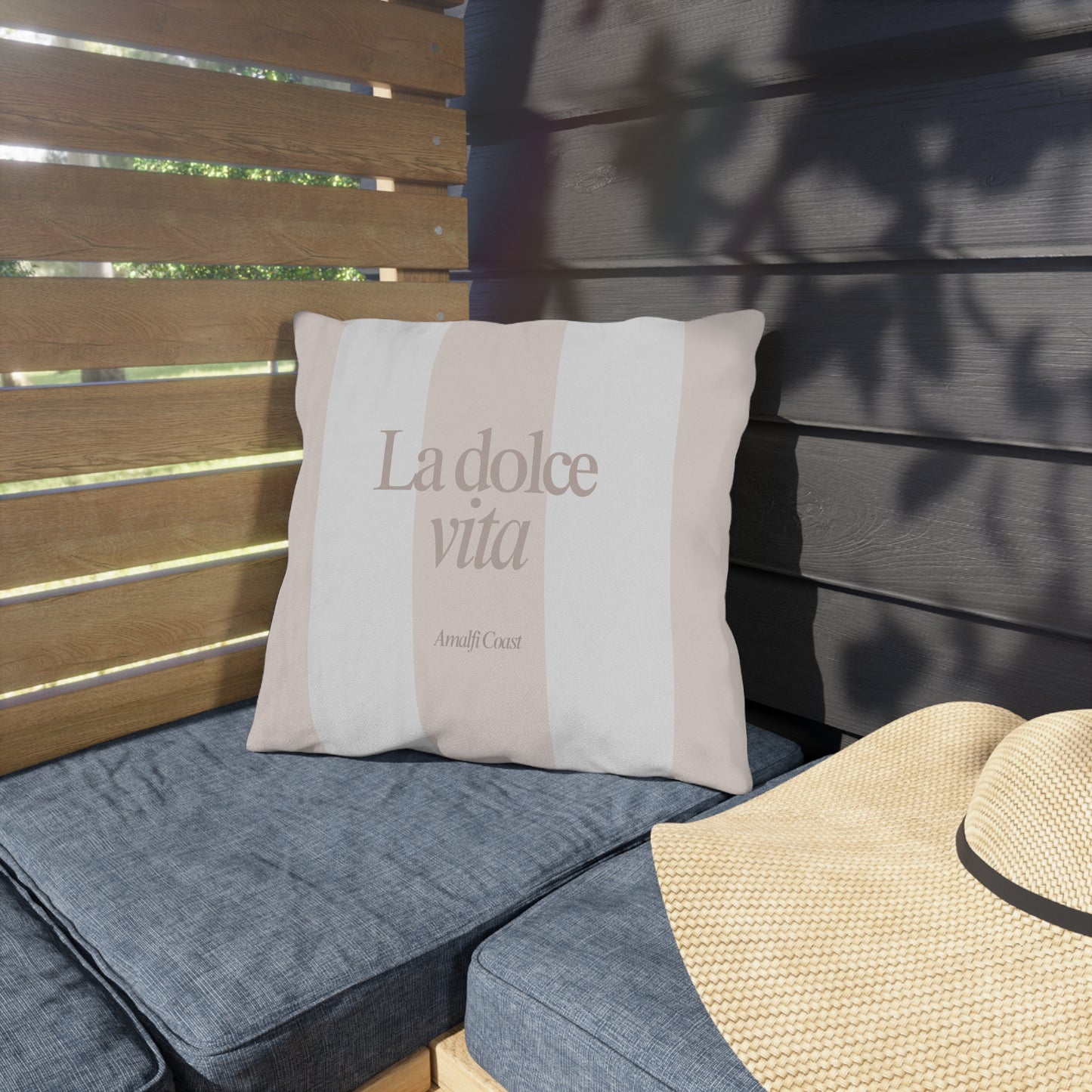 La Dolce Vita Striped Outdoor Cushion